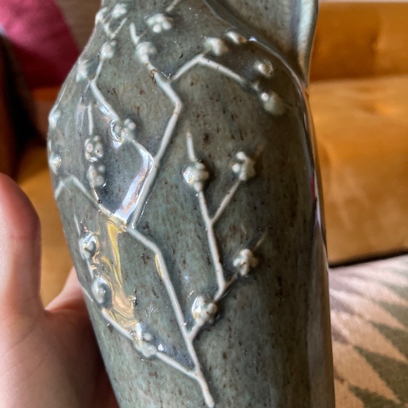 Vintage James b beam green 10” ceramic vase or jug - Picture 15 of 16